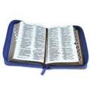 Biblia de Bolsillo con Cierre reina valera 1960 imit piel lila/café con índice 8 puntos