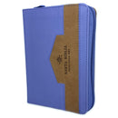 Biblia de Bolsillo con Cierre reina valera 1960 imit piel lila/café con índice 8 puntos