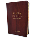 Biblia letra gigante 19 puntos Reina valera 1960 imitacion piel cafe clasica con indice