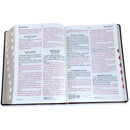 Biblia letra gigante 19 puntos Reina valera 1960 imitacion piel cafe clasica con indice