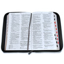 Biblia con Cierre Letra Grande 12 puntos RV1960 imit piel tricolor marrón/gris/con indice