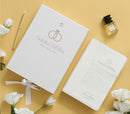 Biblia de Boda Letra Grande con Caja de Regalo RV1960, imit. piel blanco acentos plateados con índice