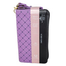 Biblia Chequera Letra 8.5 puntos RV1960 imit piel lila y negro