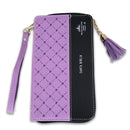 Biblia Chequera Letra 8.5 puntos RV1960 imit piel lila y negro