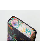 Biblia Portátil 12 puntos RV1960, imit piel flores  con canto floral lila