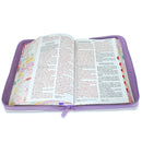 Biblia con Cierre Letra Súper Gigante Manual 19 puntos RV1960 imit piel floral lndice