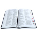 Biblia Letra Grande 12 puntos RV1960 imit piel negro águila en vuelo con índice