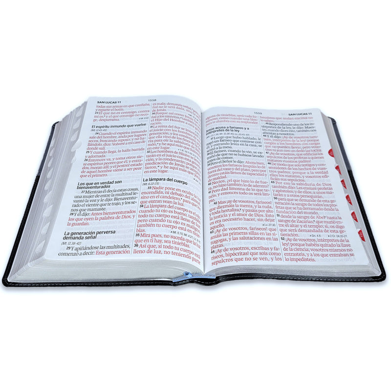 Biblia Letra Súper Gigante 19 puntos Mediana RV1960 imit piel negro geométrico con índice