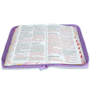 Biblia con Cierre Letra Súper Gigante Manual 19 puntos RV1960 imit piel floral lndice