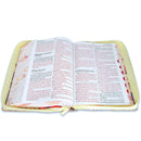 Biblia con Cierre Letra Súper Gigante 19 puntos Mediana RV1960 imit piel jardín vintage con índice y canto floral