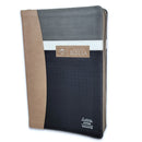 Biblia con Cierre Letra Súper Gigante 19 puntos Mediana RV1960 tricolor gris/negro/beige con índice
