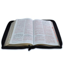 Biblia con Cierre Letra Gigante Manual 14 puntos RV1960 imit piel león y cordero negro con índice