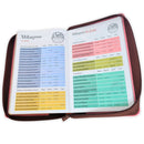 Biblia con Cierre Letra Gigante Manual 14 puntos RV1960, imit piel mujer virtuosa - Proverbios 31:10