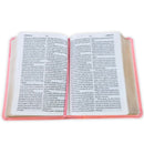 Biblia Portátil Letra Grande  PARA MUJER 12 puntos RV1960, imit piel rosa clásica