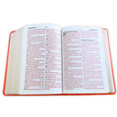 Biblia Portátil Letra Grande 12 puntos RV1960, imit piel coral clásica