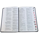 Biblia Letra Grande 12 puntos RV1960, imit piel negro león con índice