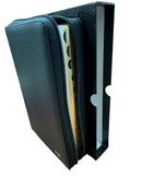 Biblia textual piel genuina con cierre con indice  IV edicion