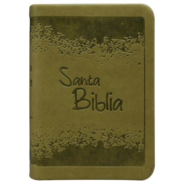 Mini Biblia tamano bolsillo Reina Valera 1960 Piel Imitación Verde