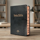 Biblia Letra Gigante Manual 14 puntos RV1960, vinilo negro con índice