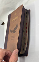 Biblia letra gigante manual 14 puntos  reina valera 1960 águila en vuelo cafe marron