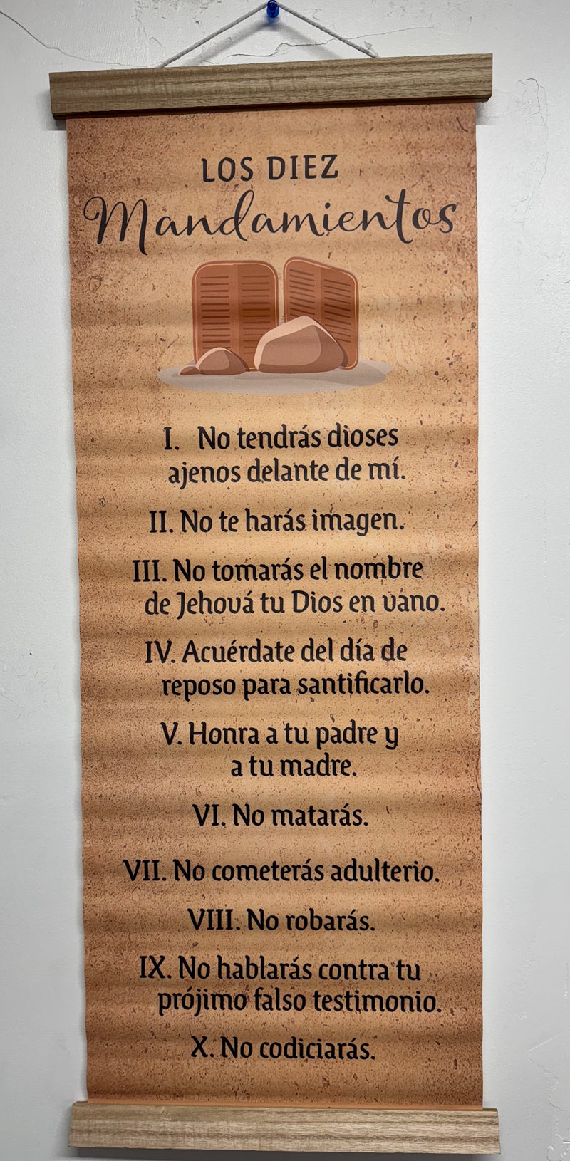 Pergamino los 10 mandamientos
