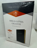 Bíblia de letra gigante con referencia Reina Valera 1960 índice 14 puntos negra