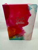 Biblia para mujer letra grande tamaño manual flores cierre indice