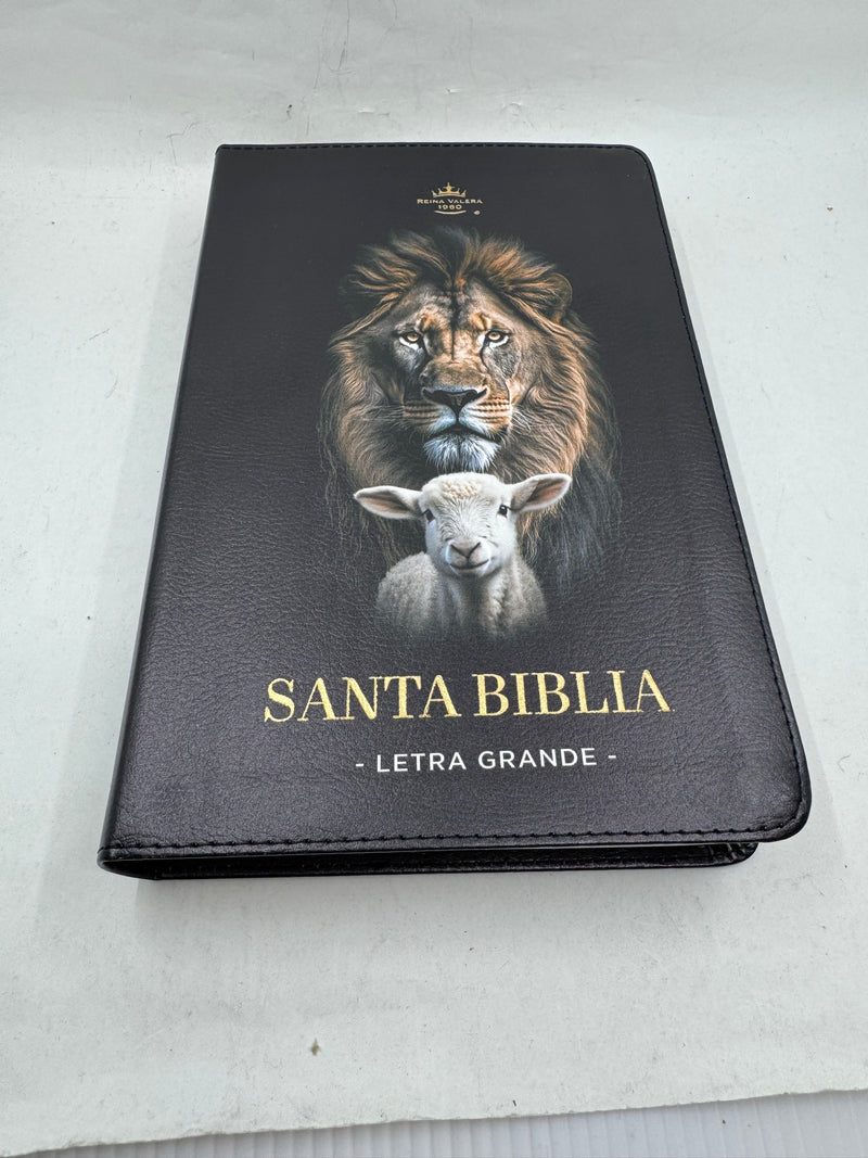 Biblia leon y codero letra grande