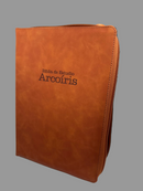 Biblia arco iris letra gigante camelo reina valera 1960 similpiel con cierre indice