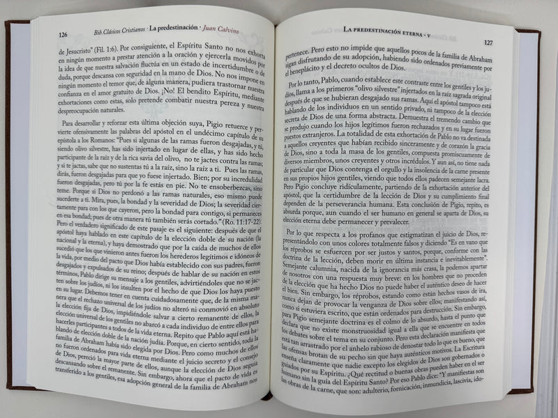 La predestinación eterna de Dios. Biblioteca de Clásicos Cristianos. Tomo 19 Juan Calvino Bonded Leather