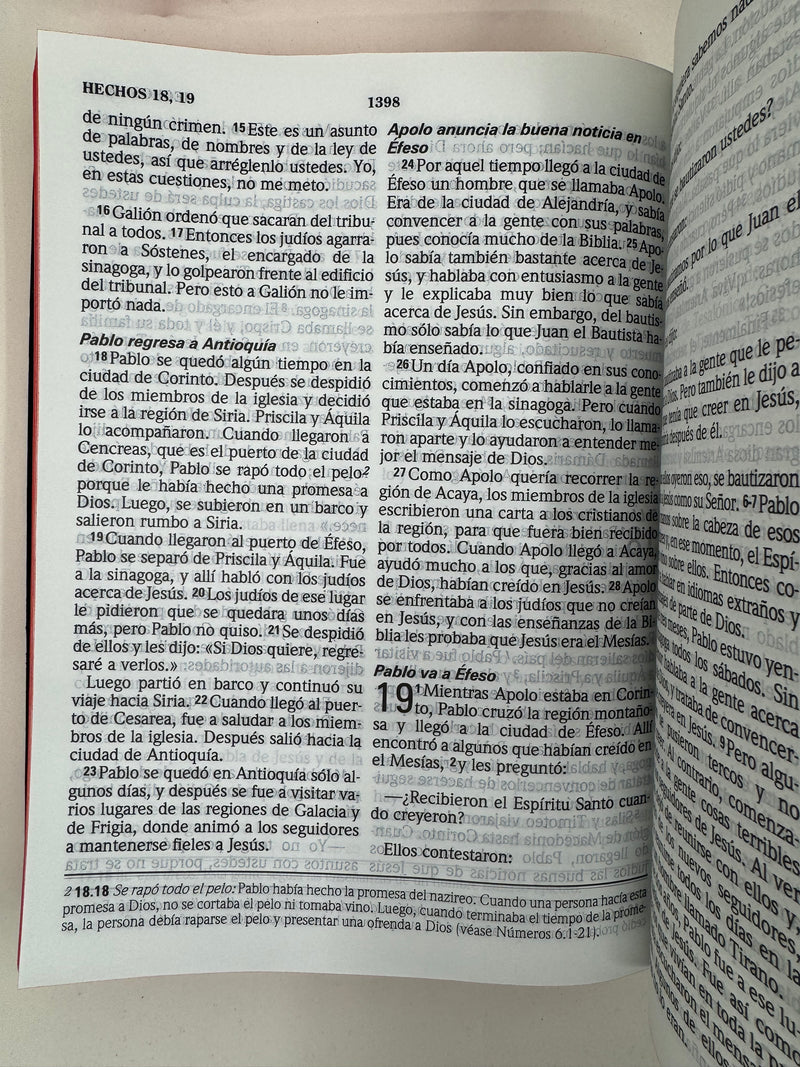 Biblia leguaje actual letra gigante  14 puntos tapa vinilo negro TLA