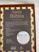 Biblia Reina Valera 1960 Letra Súper Gigante Piel Color Marrón con Índice