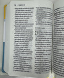 Biblia con Letra Gigante 15 puntos Reina-Valera Contemporánea, imit piel azul y amarillo