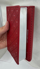 Biblia Estilo Chequera Imi Piel Rojo Con Concordancia RVR1960 Con Concordancia y Broche