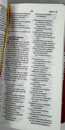 Biblia Estilo Chequera Imi Piel Rojo Con Concordancia RVR1960 Con Concordancia y Broche