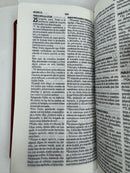 Biblia Estilo Chequera Imi Piel Rojo Con Concordancia RVR1960 Con Concordancia y Broche