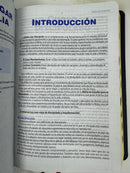 Biblia Letra Grande RVR.1960 Manual Ser Un Discípulo Imit.Piel Azul Marino Index