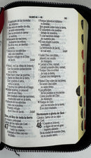 Biblia Mini Bolsillo con Cierre REINA VALERA 1960, imit piel negro con índice