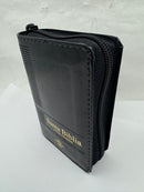Biblia Mini Bolsillo con Cierre REINA VALERA 1960, imit piel negro con índice
