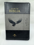 Biblia Letra Grande 12 Puntos Rv1960 Águila Negro Gris Índice