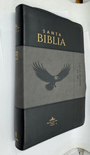 Biblia Letra Grande 12 Puntos Rv1960 Águila Negro Gris Índice