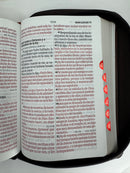 biblia Con Cierre Letra Grande RVR.1960 León De La Tribu De Juda Cafe , Índice
