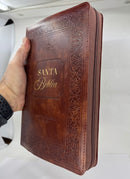Biblia letra gigante 19 puntos  Reina Valera 1960  café clásica cierre indice