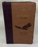 Biblia letra gigante manual 14 puntos  reina valera 1960 águila en vuelo cafe marron