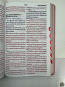 Biblia  mujer Letra Gigante 19 puntos Manual Rv1960 piel imita. Rosa Floral Con Indice