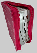 Biblia mini bolsillo REINA VALERA 1960 fusia  con cierre indice versiculo impreso  nada me separara