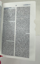 Biblia mini bolsillo REINA VALERA 1960 fusia  con cierre indice versiculo impreso  nada me separara