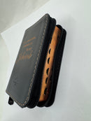 Biblia mini  bolsillo negro riena Valera 1960 Y me conocerán cierre INDICE