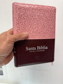 Biblia para mujer  letra gigante 14 puntos tamano manual reina valera 1960 Floral Con Indice