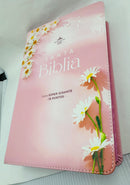 Biblia para mujer letra gigante 19 puntos rv1960 mujer virtuosa piel imitación